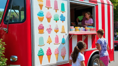 ice cream truck menu