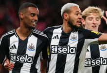 newcastle united f.c. vs manchester united f.c. lineups