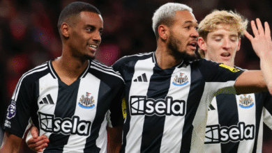 newcastle united f.c. vs manchester united f.c. lineups
